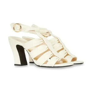 Khaite Perth Caged Leather Heeled Sandal size EU38 US 7.5